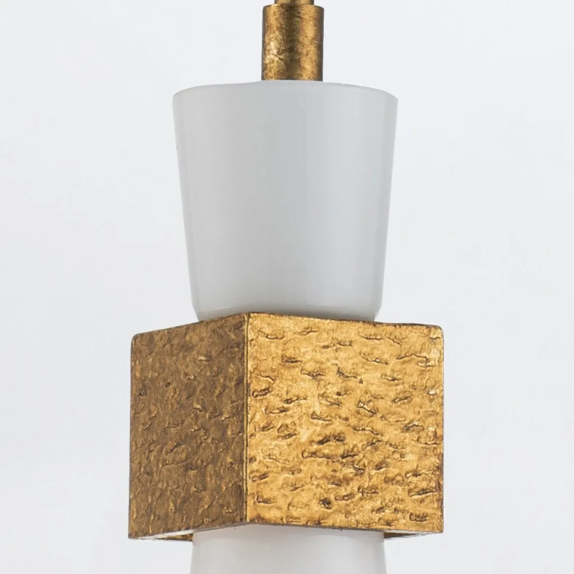 Elstead Lighting Kristy Pendelleuchte 1-flammig Antik Gold Opalglas