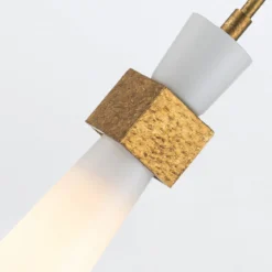 Elstead Lighting Kristy Pendelleuchte 1-flammig Antik Gold Opalglas