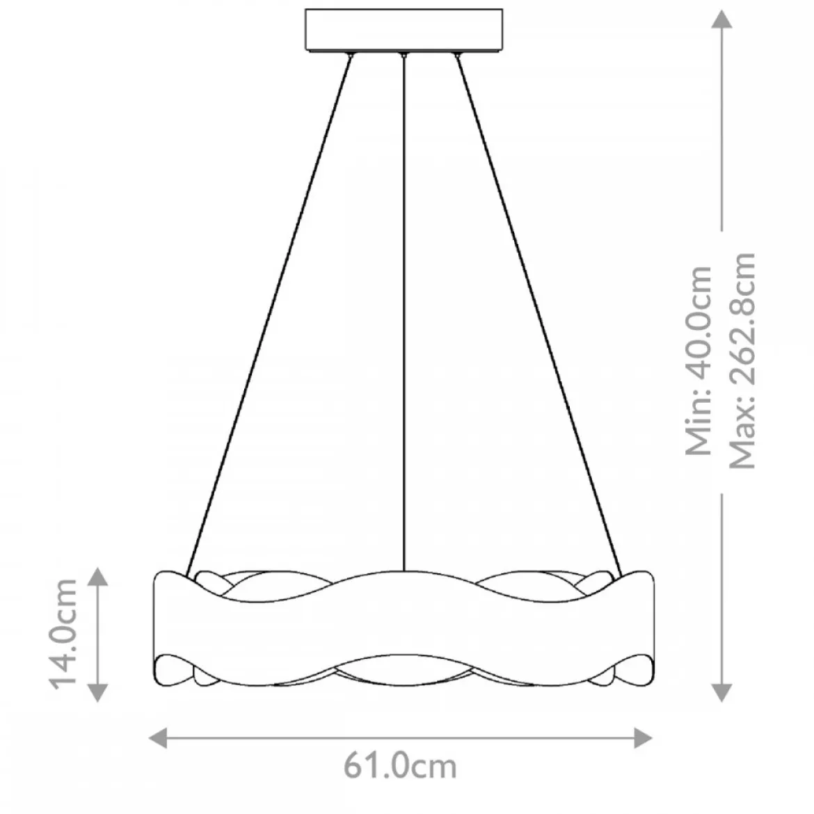 Elstead Lighting Kronleuchter VAUGHAN 610mm Bronze und Gold 3000K