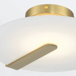 Elstead Lighting LED Decken- und Wandleuchte Nuvola 31cm Gold 3000K