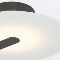 Elstead Lighting LED Decken- und Wandleuchte Nuvola 31cm Mattschwarz 3000K