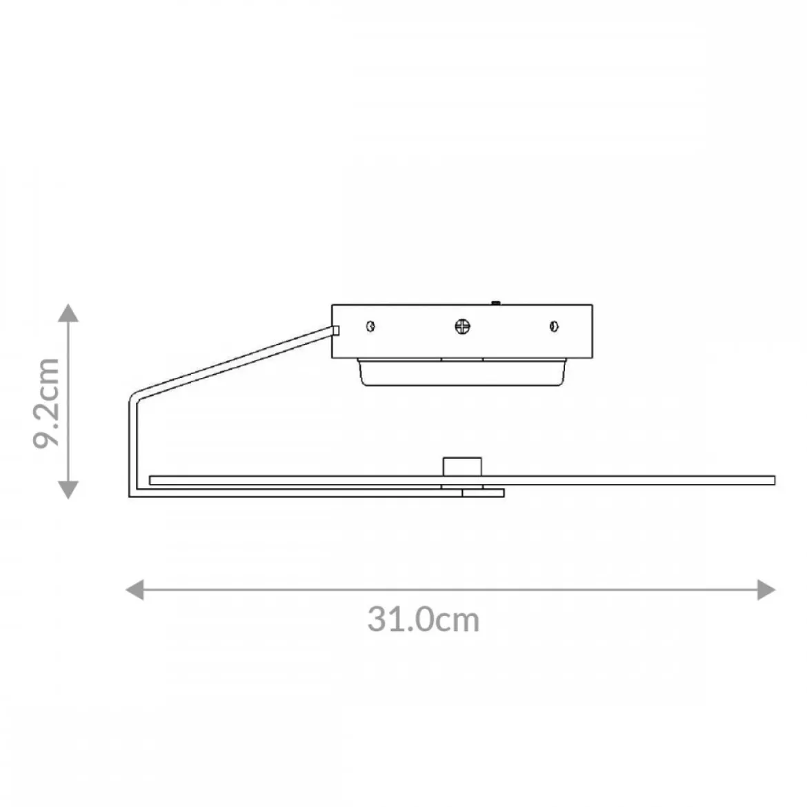 Elstead Lighting LED Decken- und Wandleuchte Nuvola 31cm Mattschwarz 3000K