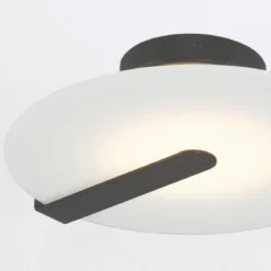 Elstead Lighting LED Decken- und Wandleuchte Nuvola 31cm Mattschwarz 3000K