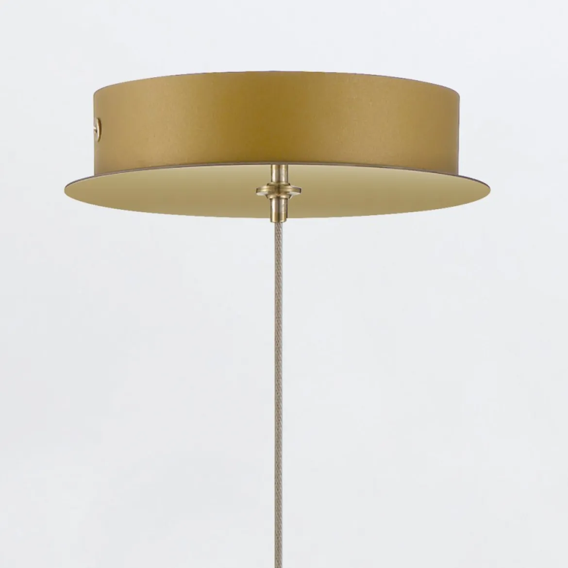 Elstead Lighting LED Pendelleuchte Atomo 1-flammig Gold gebürstet 3000K