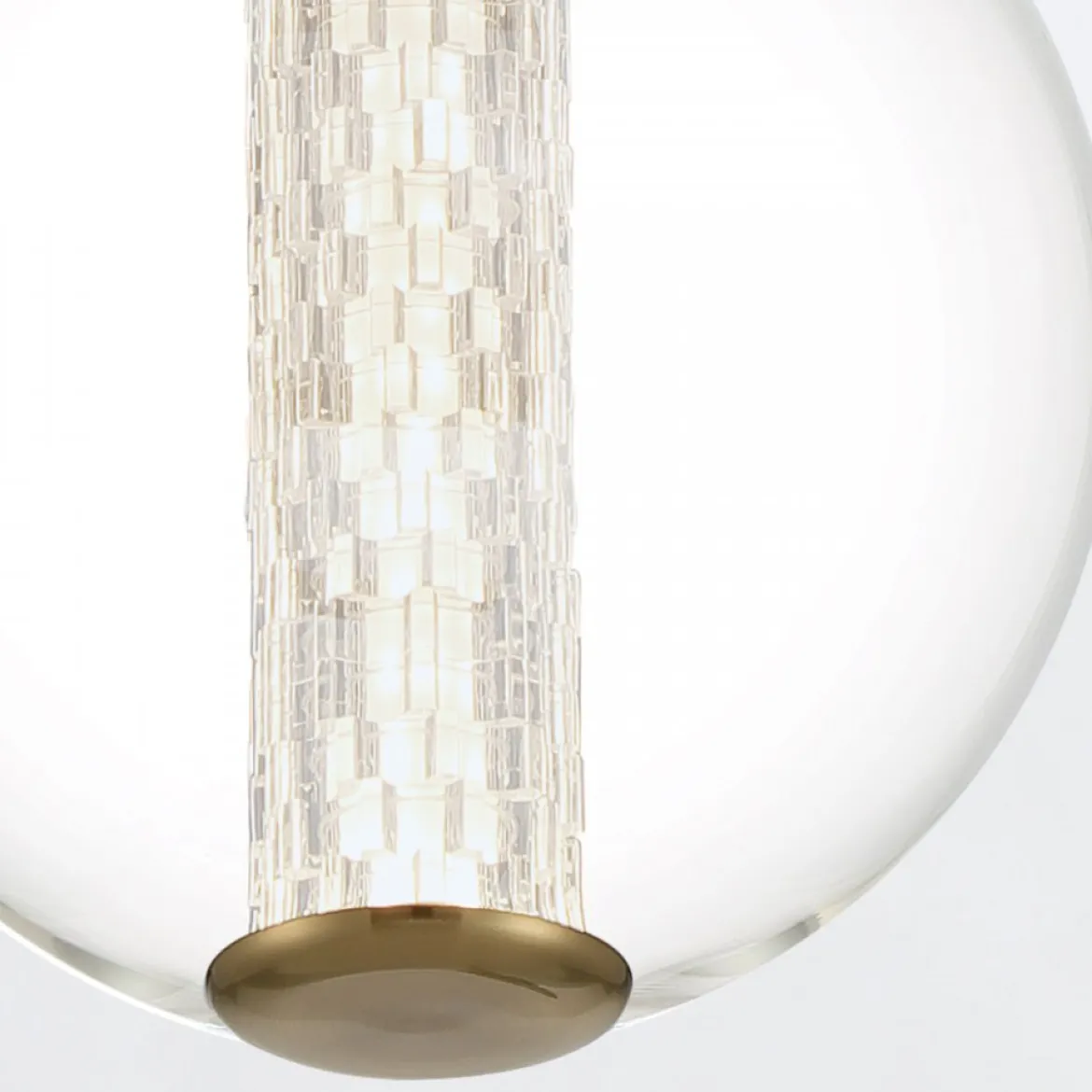 Elstead Lighting LED Pendelleuchte Atomo 1-flammig Gold gebürstet 3000K