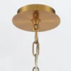 Elstead Lighting LED Pendelleuchte Nottingham 51cm Antikmessing Bernstein