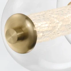 Elstead Lighting LED Pendelleuchte Atomo 7-flammig Gold gebürstet 3000K