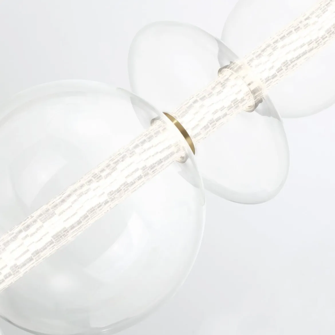 Elstead Lighting LED Pendelleuchte Atomo 7-flammig Gold gebürstet 3000K