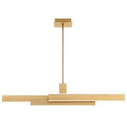 Elstead Lighting LED Pendelleuchte Cameno linear Gold 3000K