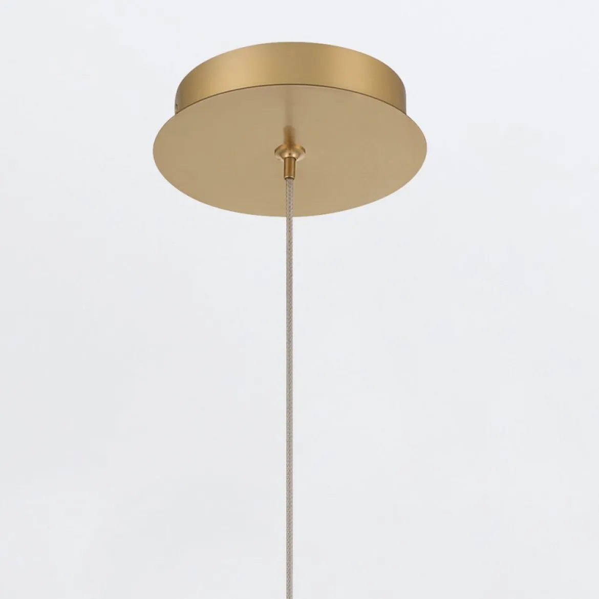 Elstead Lighting LED Pendelleuchte Palmas 1-flammig Gold Rauchglas 3000K