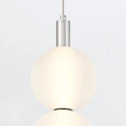 Elstead Lighting LED Pendelleuchte Palmas 2-flammig 3000K Poliertes Nickel