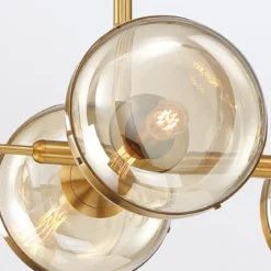 Elstead Lighting LED Pendelleuchte 6-flammig Nottingham Antikmessing