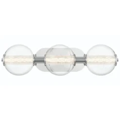 Elstead Lighting LED Wandleuchte Atomo 3-flammig Chrom poliert 3000K