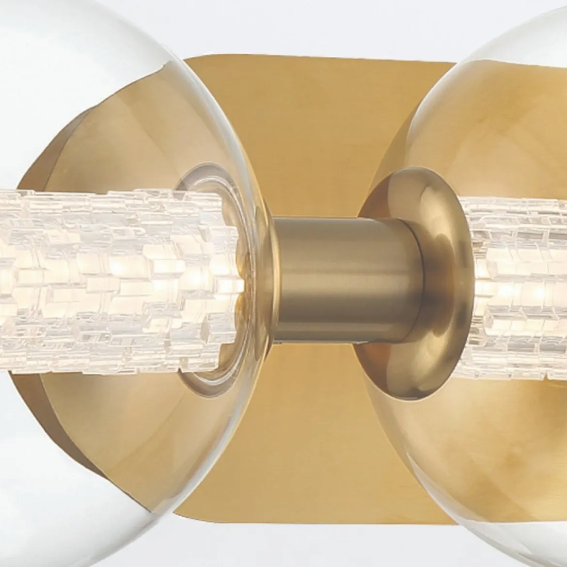 Elstead Lighting LED Wandleuchte Atomo 3-flammig Gold Gebürstet 3000K