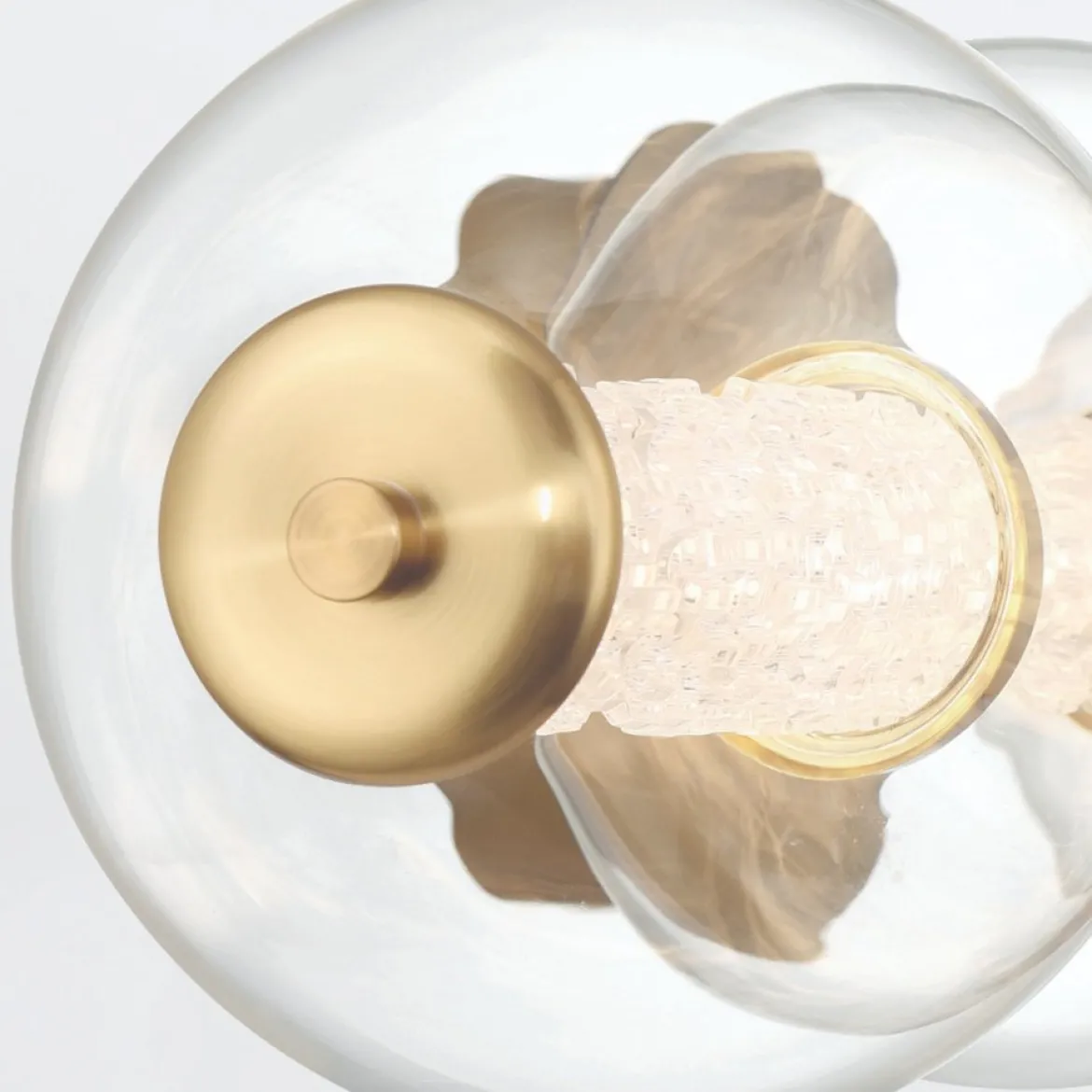 Elstead Lighting LED Wandleuchte Atomo 4-flammig Gold gebürstet 3000K