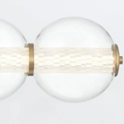 Elstead Lighting LED Wandleuchte Atomo 4-flammig Gold gebürstet 3000K