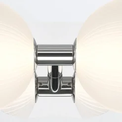 Elstead Lighting LED Wandleuchte Palmas 2-flammig 3000K Poliertes Nickel