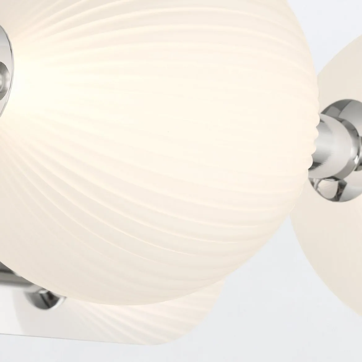Elstead Lighting LED Wandleuchte Palmas 3-flammig 3000K Poliertes Nickel