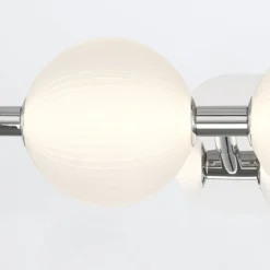 Elstead Lighting LED Wandleuchte Palmas 3-flammig 3000K Poliertes Nickel