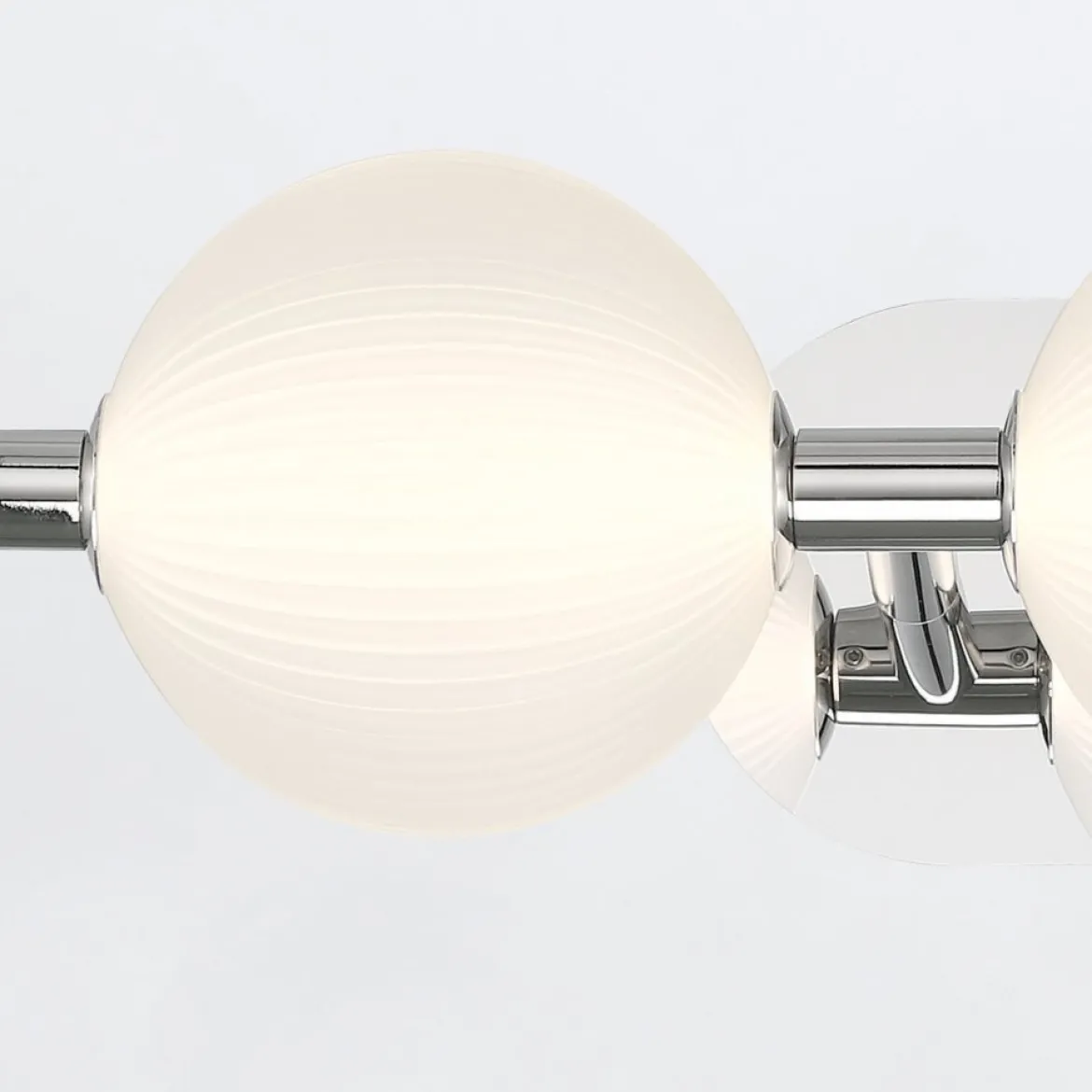 Elstead Lighting LED Wandleuchte Palmas 3-flammig 3000K Poliertes Nickel