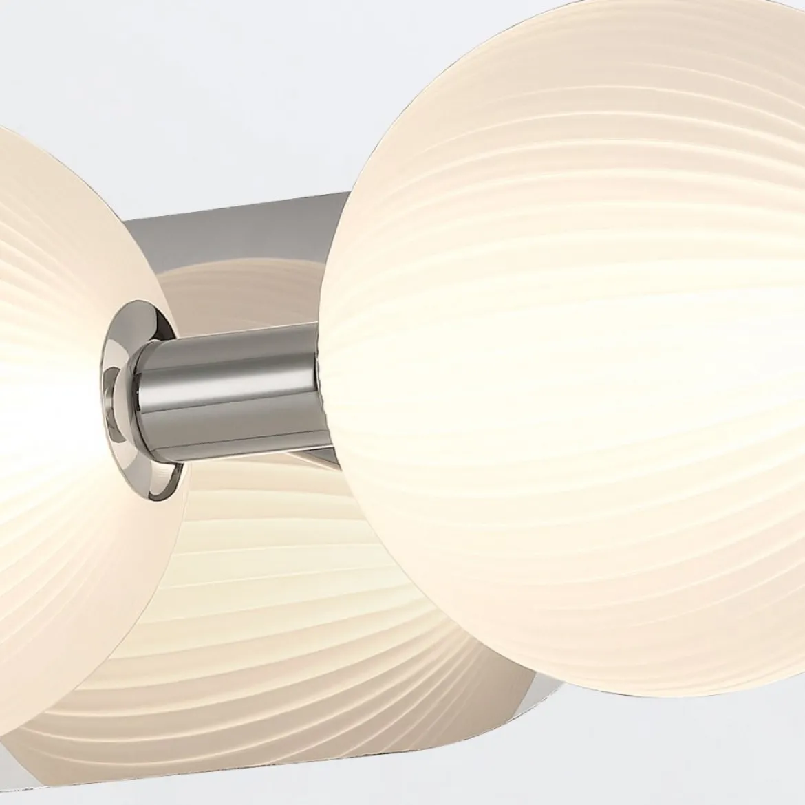 Elstead Lighting LED Wandleuchte Palmas 3-flammig 3000K Poliertes Nickel