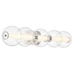 Elstead Lighting LED Wandleuchte Atomo 5-flammig Chrom poliert 3000K