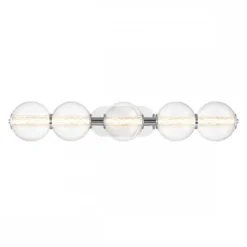 Elstead Lighting LED Wandleuchte Atomo 5-flammig Chrom poliert 3000K