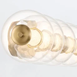 Elstead Lighting LED Wandleuchte Atomo 5-flammig Gold gebürstet 3000K