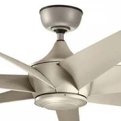 Elstead Lighting Lehr Deckenventilator Silber