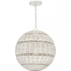 Elstead Lighting Lindendale Pendelleuchte 1-flammig Antikweiß 405mm