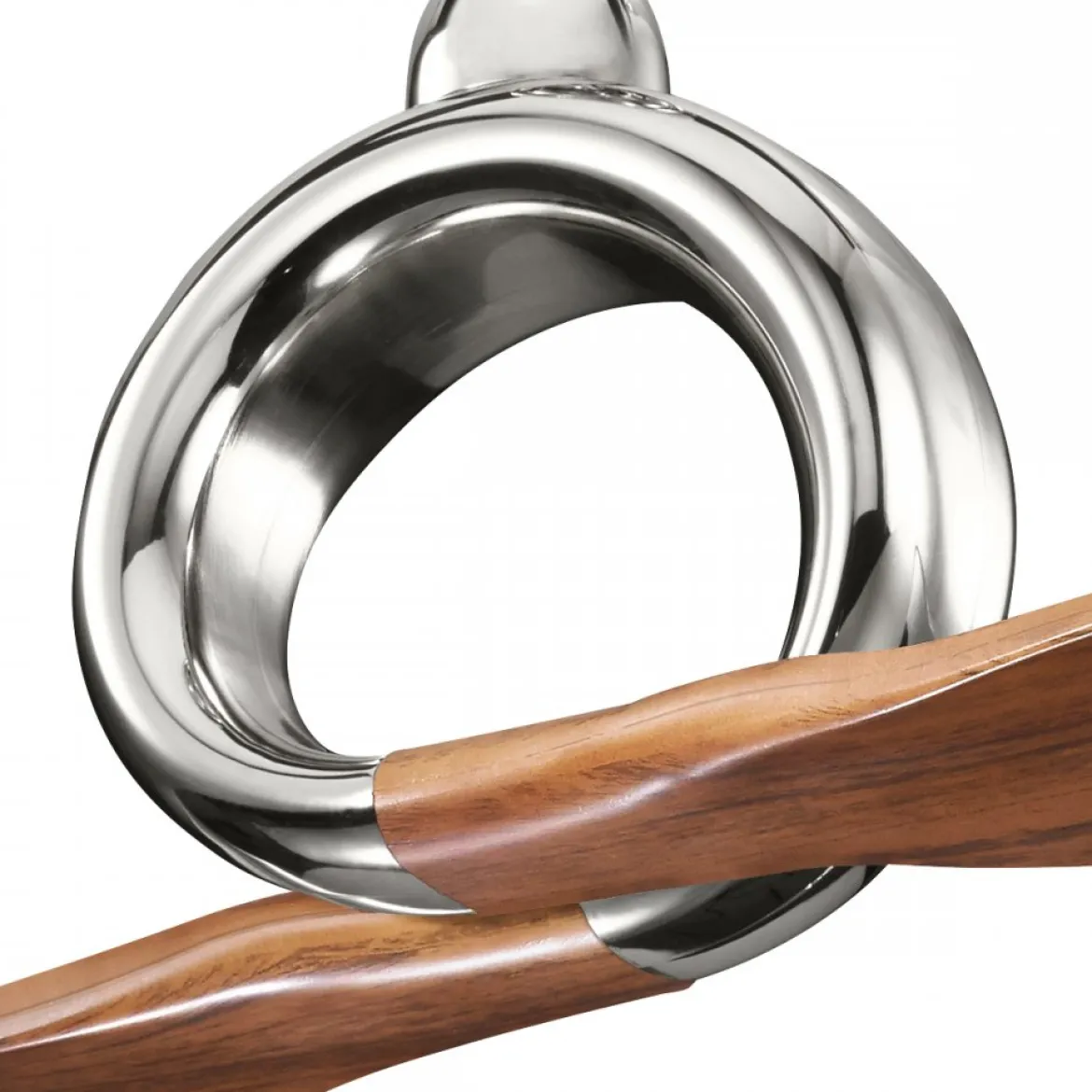 Elstead Lighting Link Deckenventilator Nickel poliert Walnuss