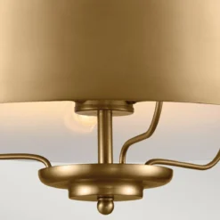 Elstead Lighting Luella Pendelleuchte Duo-Mount 3-Light Messing E14