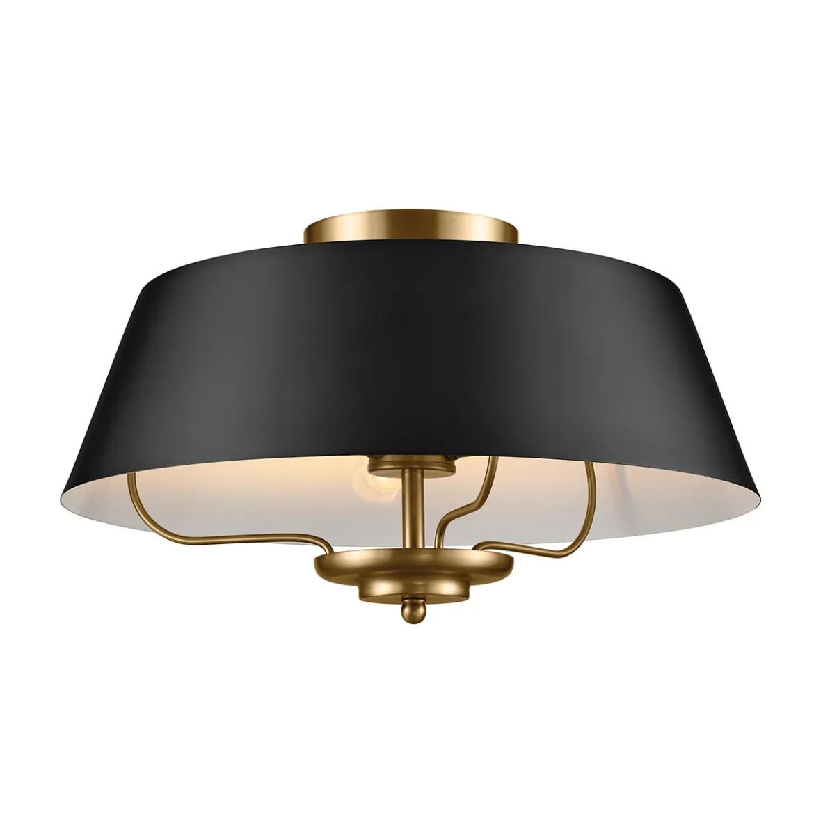 Elstead Lighting Luella Pendelleuchte Duo-Mount 3-Light Messing Schwarz E14