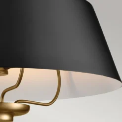 Elstead Lighting Luella Pendelleuchte Duo-Mount 3-Light Messing Schwarz E14