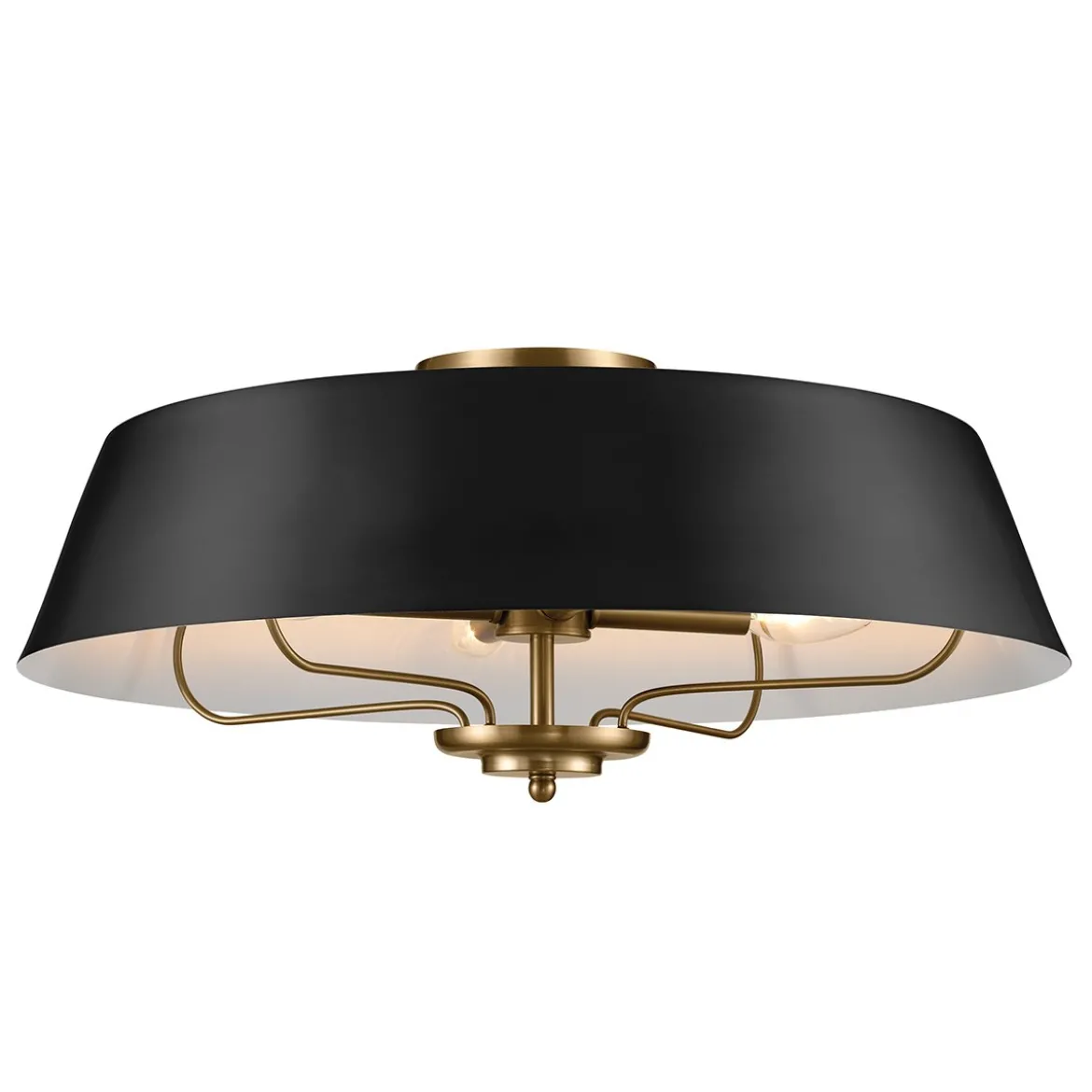 Elstead Lighting Luella Pendelleuchte Duo-Mount 4-Light Messing Schwarz E14
