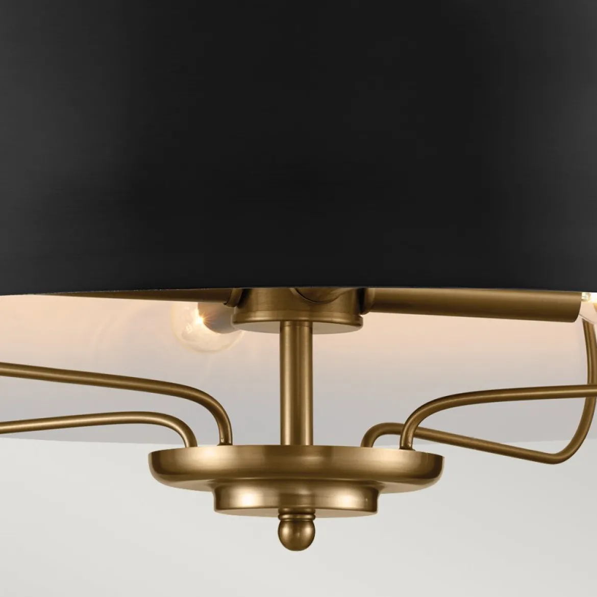 Elstead Lighting Luella Pendelleuchte Duo-Mount 4-Light Messing Schwarz E14