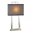 Elstead Lighting Magro 1-Light Tischleuchte Nickel poliert Grau 65cm E27