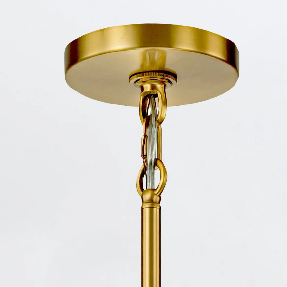 Elstead Lighting Marvele Kronleuchter 6-flammig Messing Opalglas