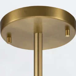 Elstead Lighting Marvele Pendelleuchte 1-flammig Messing Opalglas