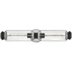 Elstead Lighting Masthead Wandleuchte 2-Light Chrom Schwarz IP44 E27