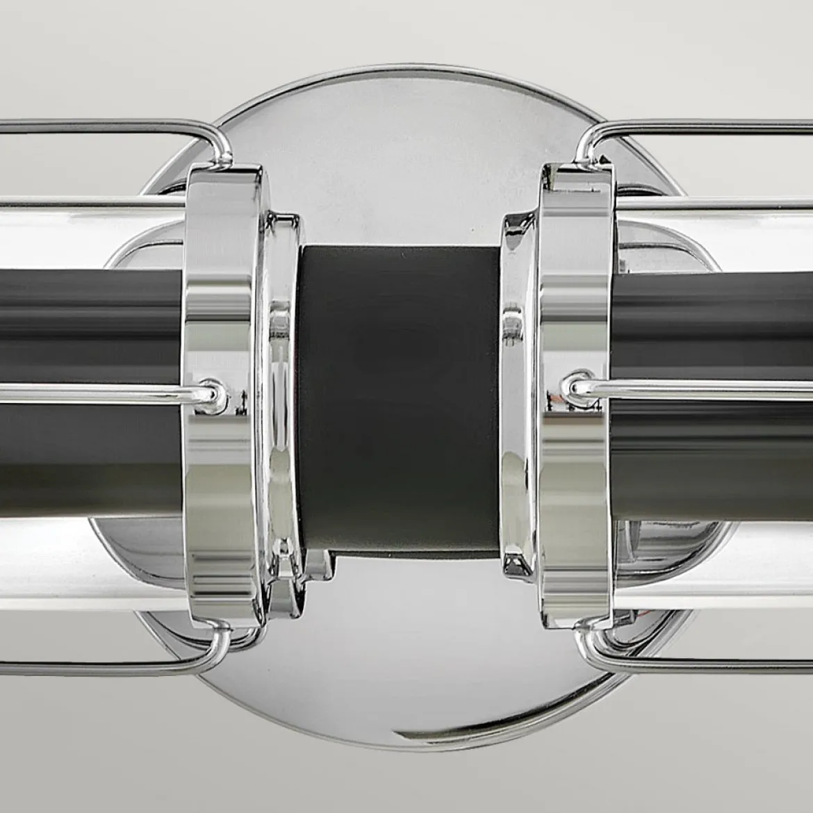 Elstead Lighting Masthead Wandleuchte 2-Light Chrom Schwarz IP44 E27