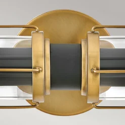 Elstead Lighting Masthead Wandleuchte 2-Light Messing Schwarz IP44 E27