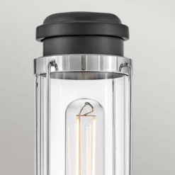 Elstead Lighting Masthead Wandleuchte 1-Light Chrom Schwarz IP44 E27