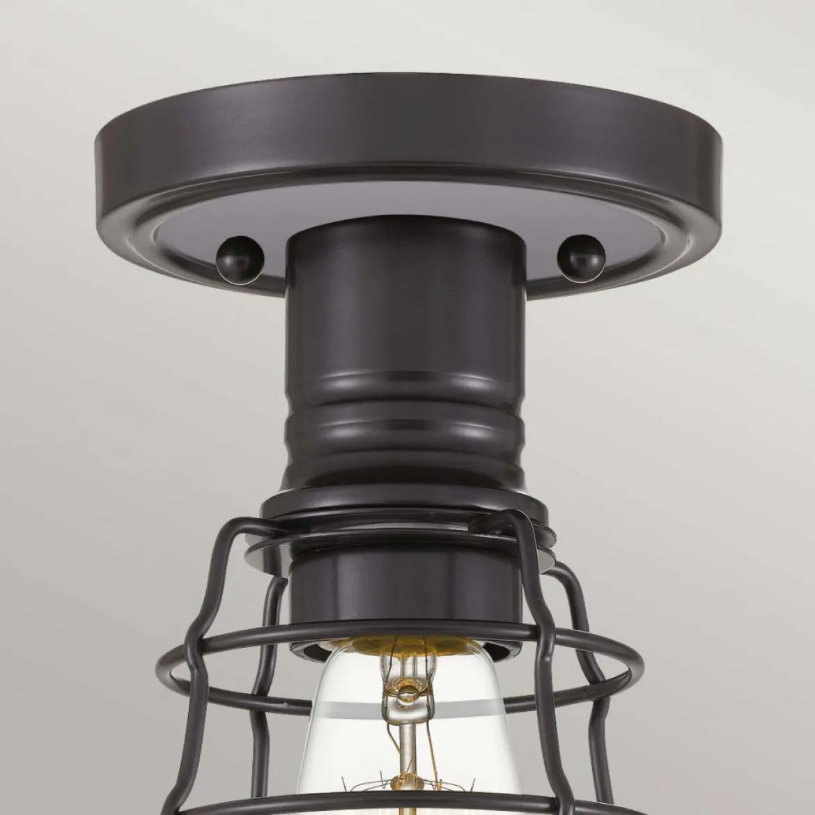 Elstead Lighting Mixon Deckenleuchte Semi-Flush 1-Light Bronze E27