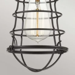 Elstead Lighting Mixon Deckenleuchte Semi-Flush 1-Light Bronze E27