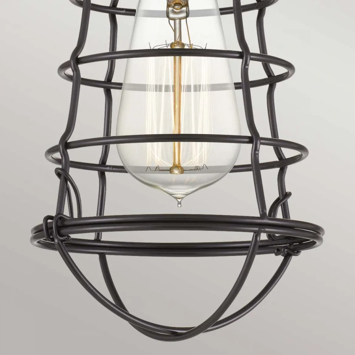 Elstead Lighting Mixon Deckenleuchte Semi-Flush 1-Light Bronze E27