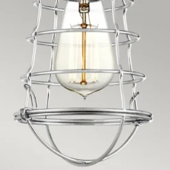 Elstead Lighting Mixon Deckenleuchte Semi-Flush 1-Light Chrom E27