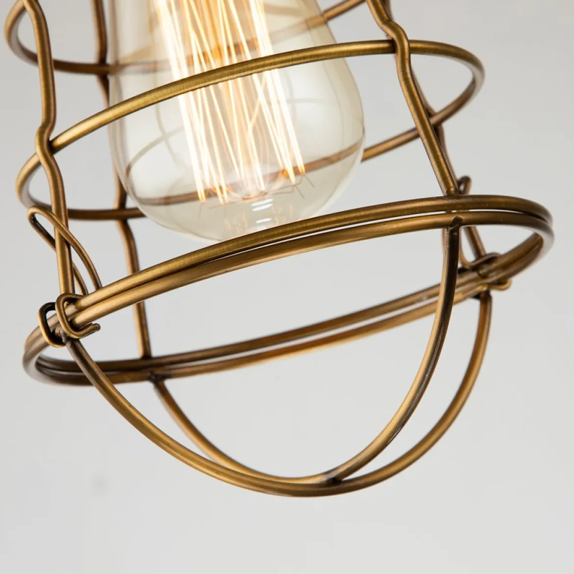 Elstead Lighting Mixon Deckenleuchte Semi-Flush 1-Light Messing antik E27