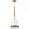 Elstead Lighting Nash Pendelleuchte 1-flammig Messing 25cm