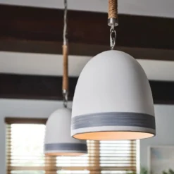 Elstead Lighting Nash Pendelleuchte 1-flammig Antik-Nickel 25cm